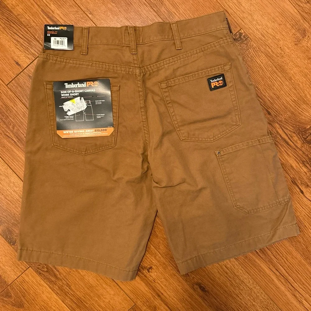 SET of 2 Timberland PRO Men's Cargo Shorts. Both size 32. Gun Metal/ Dark Wheat - Picture 7 of 13